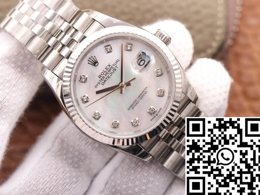 M126234-0019 Dial Rolex Mother-Of-Pearl White Datejust Factory EW 0306